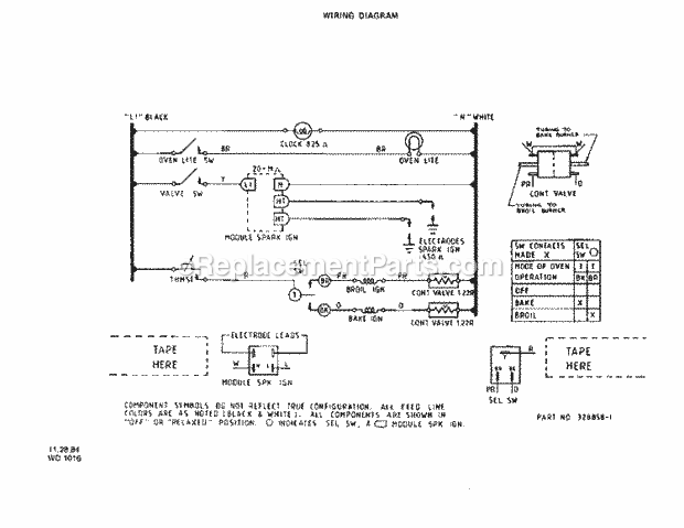 Whirlpool 1525^1A Gas Range Page F Diagram