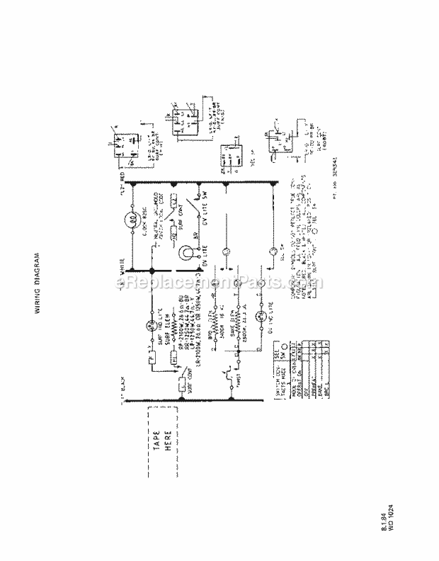 Whirlpool 2453^9A Electric Range Page F Diagram