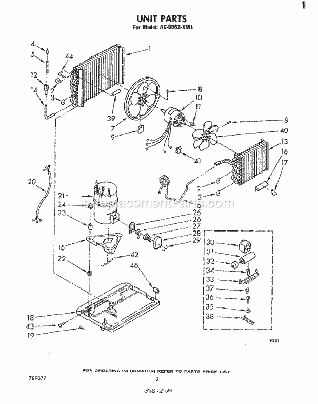 Whirlpool AC0062XM1 Outside Unit Air-Conditioner/Heat Pump Page B Diagram