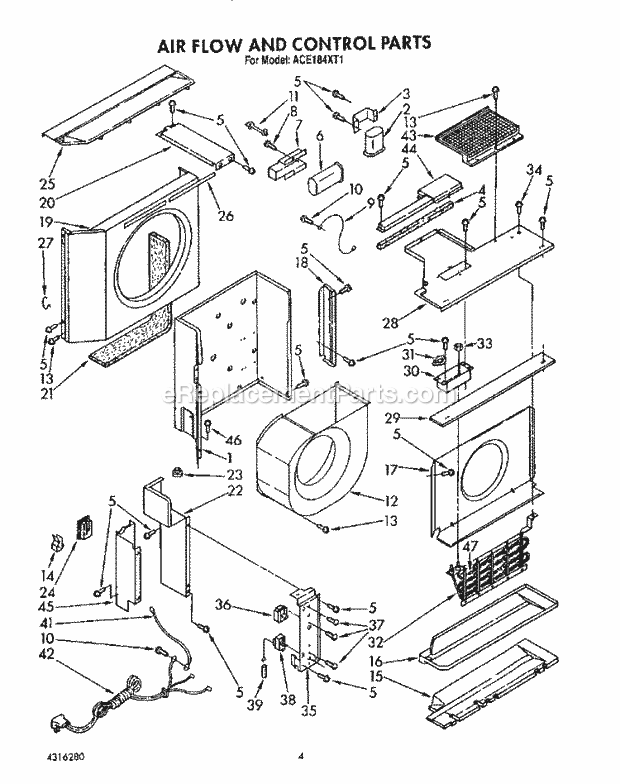 Whirlpool ACE184XT1 Air Conditioner Optional Diagram