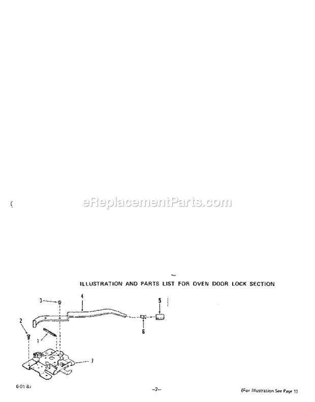 Whirlpool B9757^0 Range Oven Door Lock Diagram