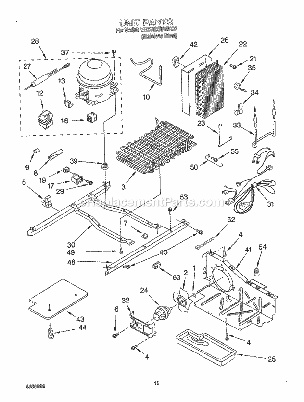 Whirlpool BRS70XRANA02 Refrigerator Air Flow Diagram