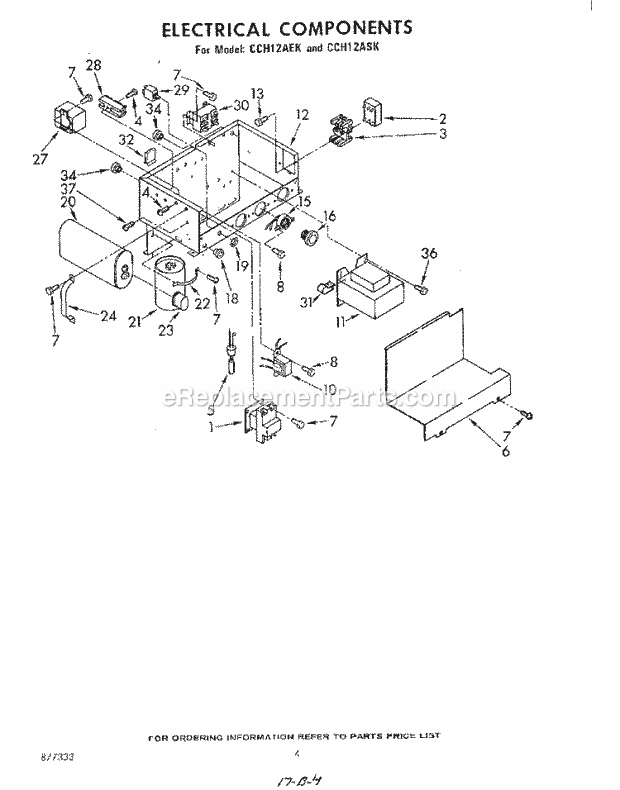 Whirlpool CCH12ASK Commercial Icemaker Page C Diagram