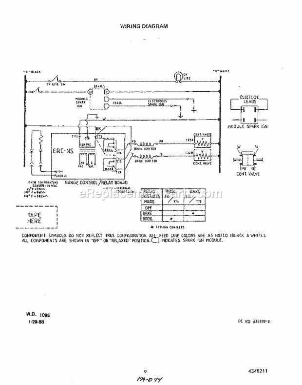 Whirlpool D6757^0 Range Page F Diagram