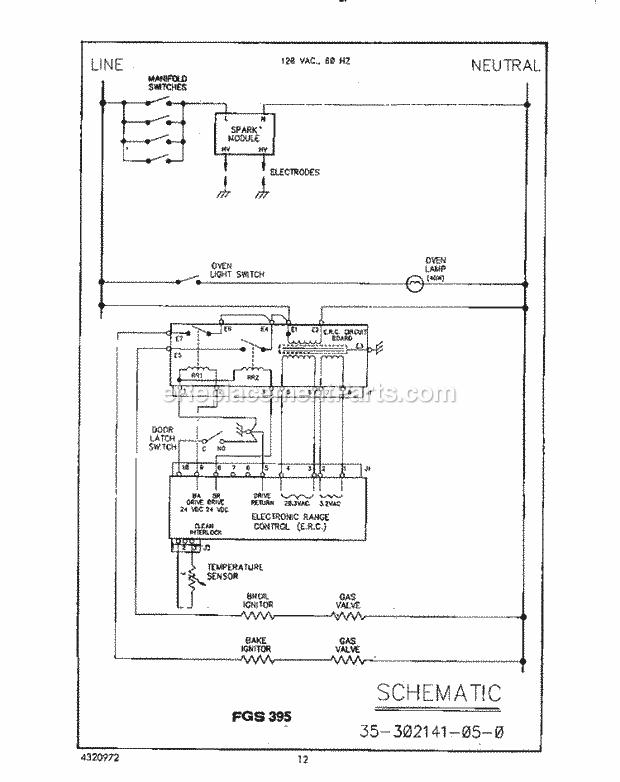 Whirlpool FGS385VL0 Range Page H Diagram