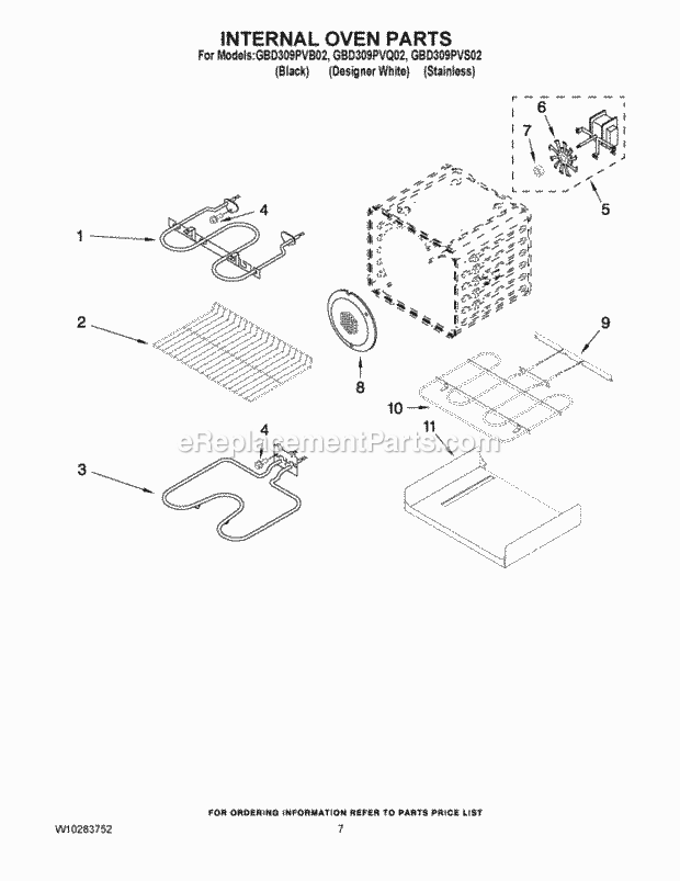 Whirlpool GBD309PVB02 30