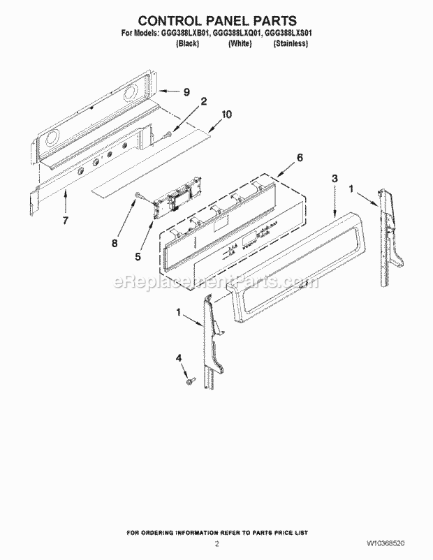 Whirlpool GGG388LXB01 30