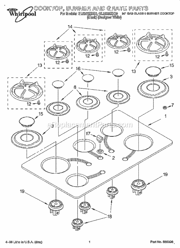 Whirlpool GL8856EBB0 36