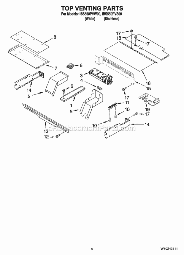 Whirlpool IBS550PVS00 30