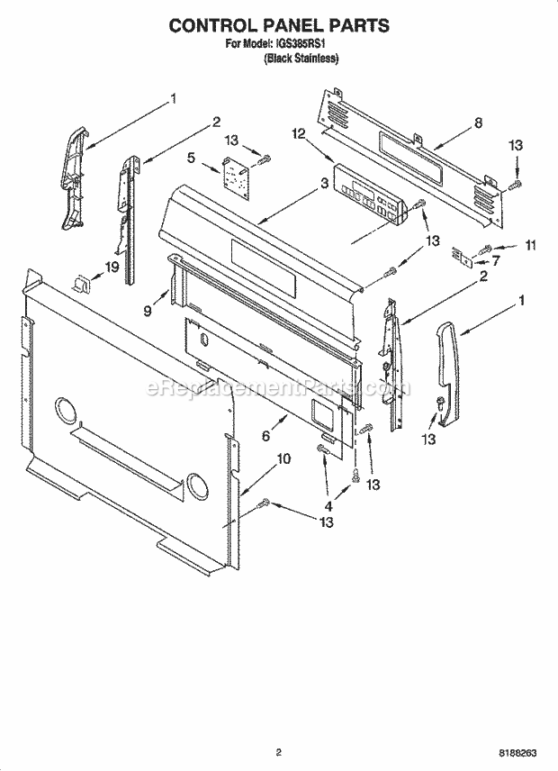 Whirlpool IGS385RS1 30