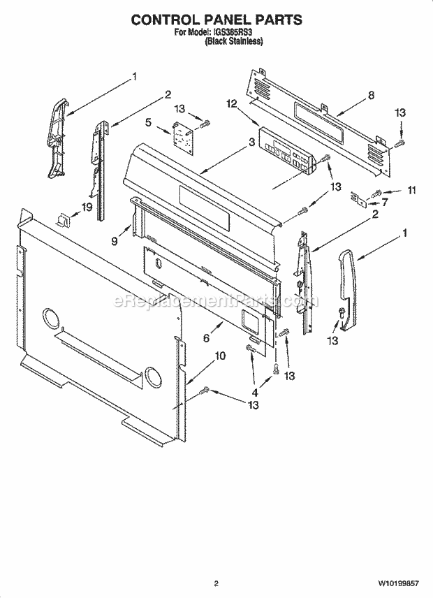 Whirlpool IGS385RS3 30