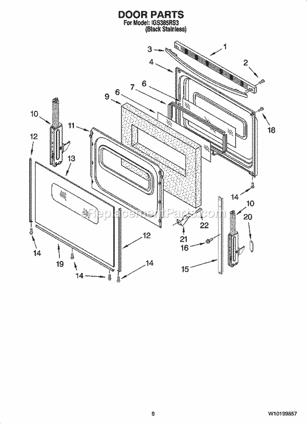 Whirlpool IGS385RS3 30