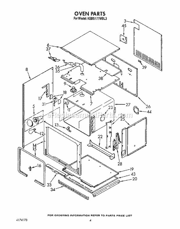 Whirlpool KEBS177WBL3 Range Oven, Optional Diagram