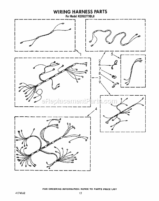 Whirlpool KEBS277XAL0 Range Wiring Harness Diagram