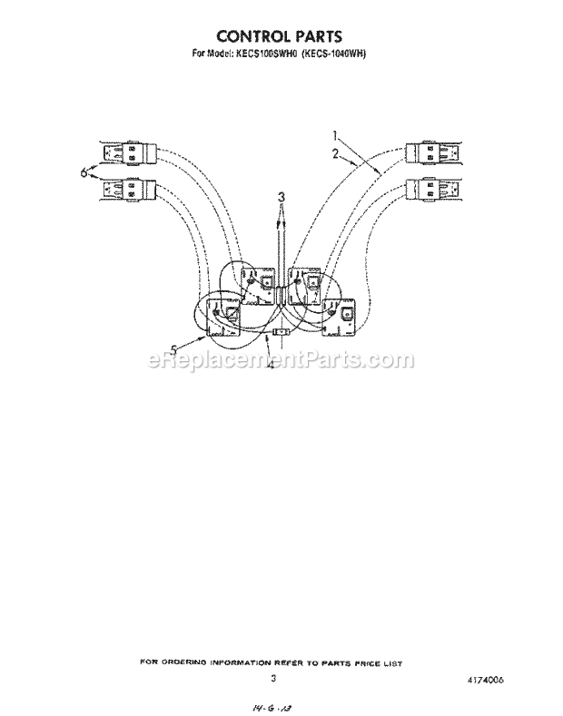 Whirlpool KECS1040WH Range Page B Diagram