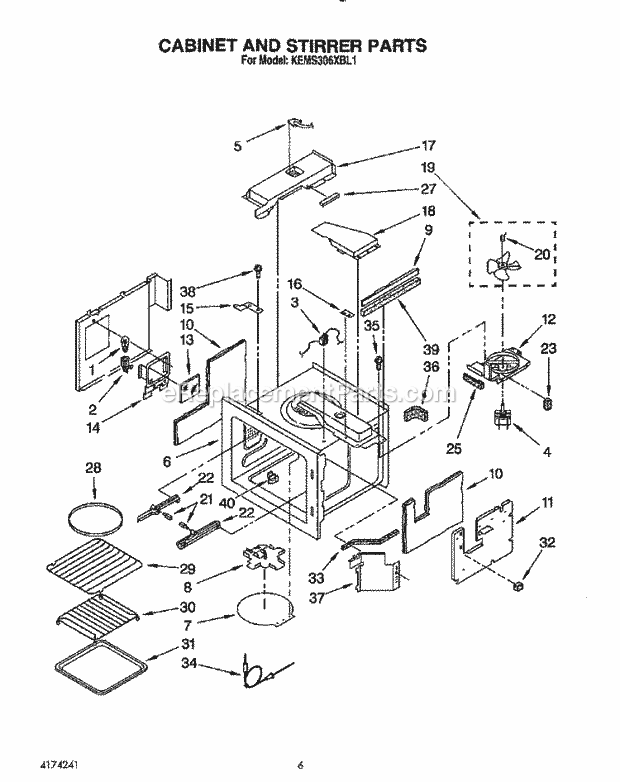 Whirlpool KEMS306XAL1 Range Cabinet and Stirrer, Optional Diagram
