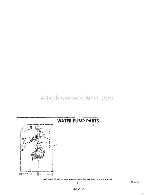 Whirlpool LA5880XKW2 Washer Water Pump Diagram