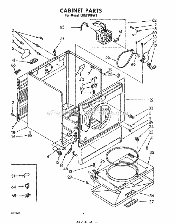 Whirlpool LHE9800W2 Residential Dryer Page C Diagram