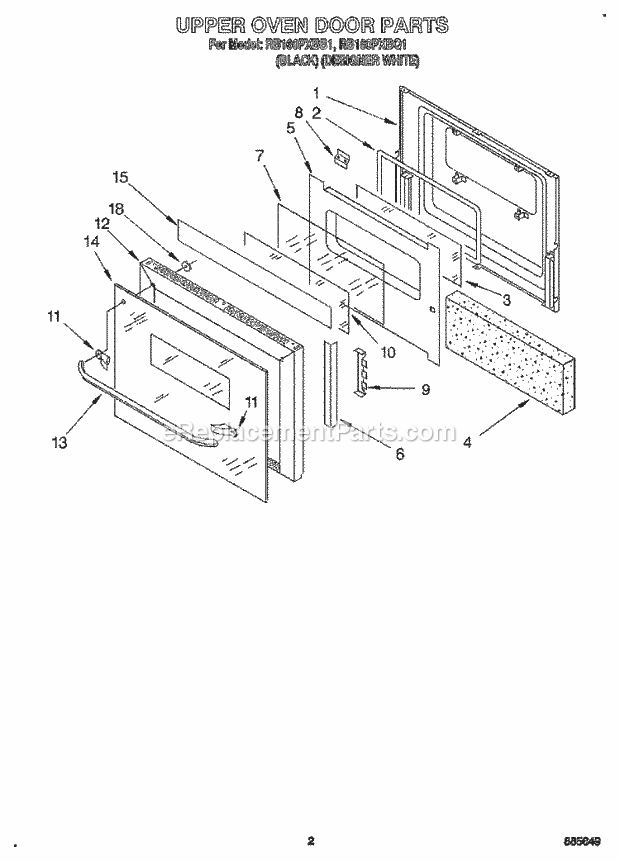 Whirlpool RB160PXBB1 24