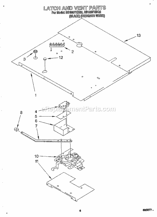 Whirlpool RB160PXBB2 24