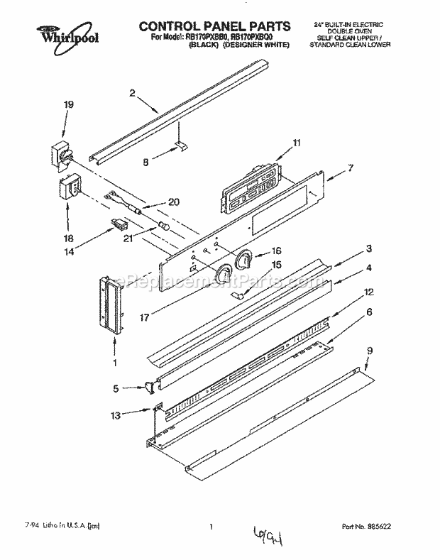 Whirlpool RB170PXBQ0 24