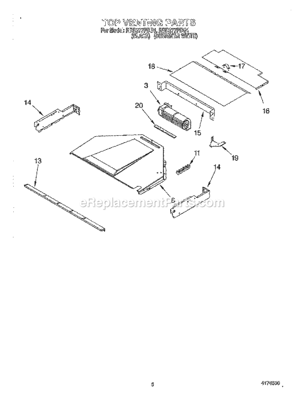 Whirlpool RBD277PDB1 Electric Oven Top Venting, Optional Diagram