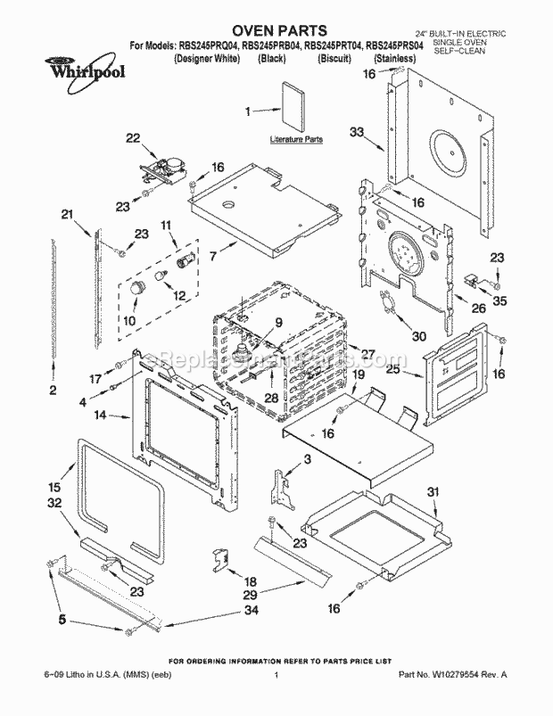 Whirlpool RBS245PRT04 24