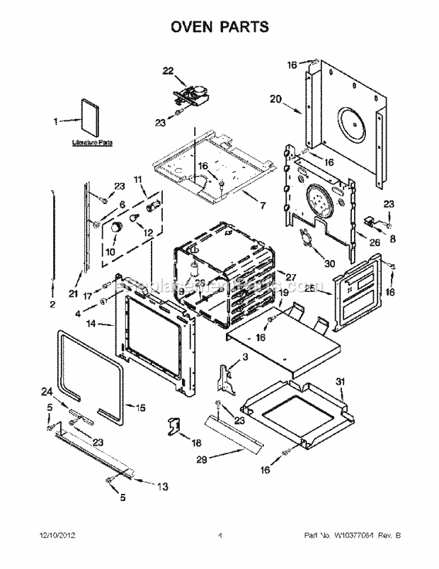 Whirlpool RBS307PVQ03 30