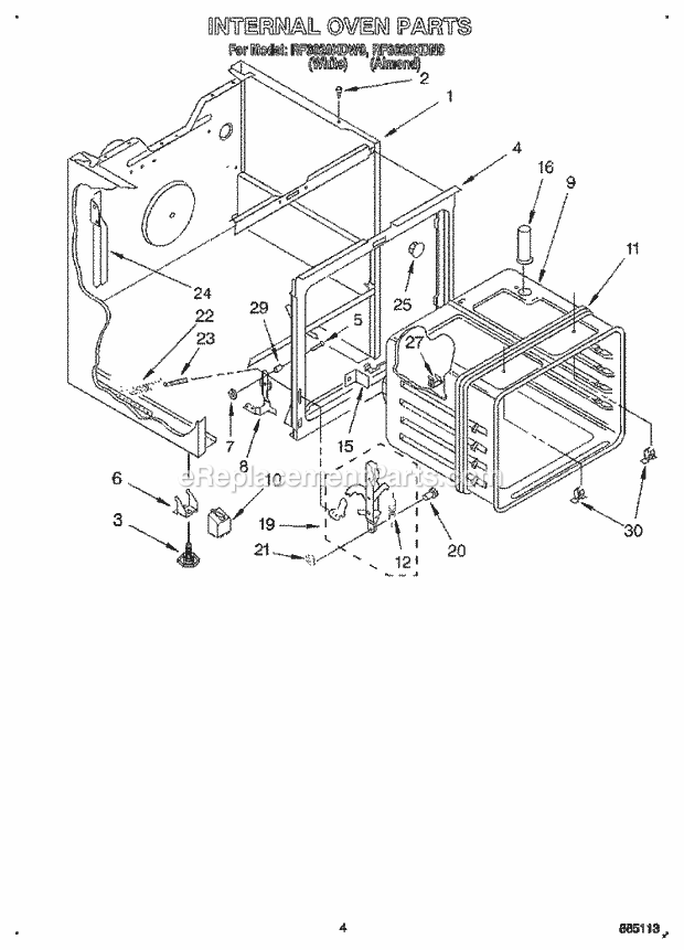 Whirlpool RF3020XDN0 30