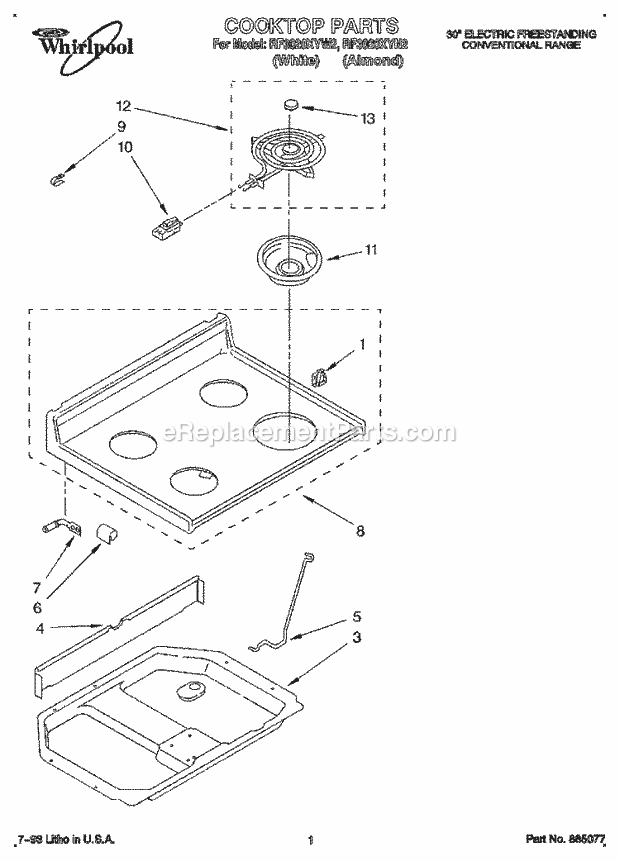 Whirlpool RF3020XYN2 30