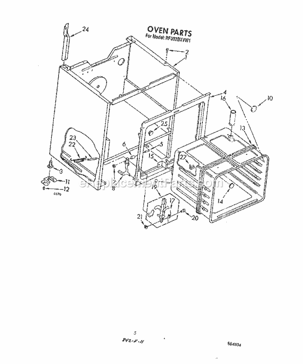 Whirlpool RF302BXVW1 30