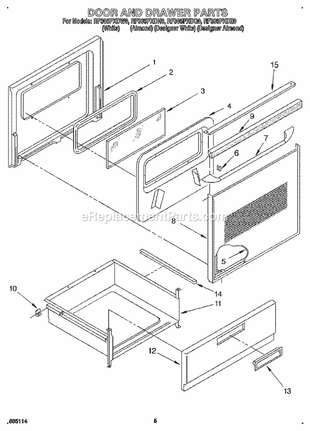 Whirlpool RF305PXDZ0 30