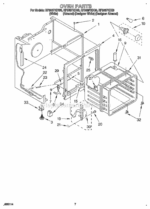 Whirlpool RF305PXDZ0 30