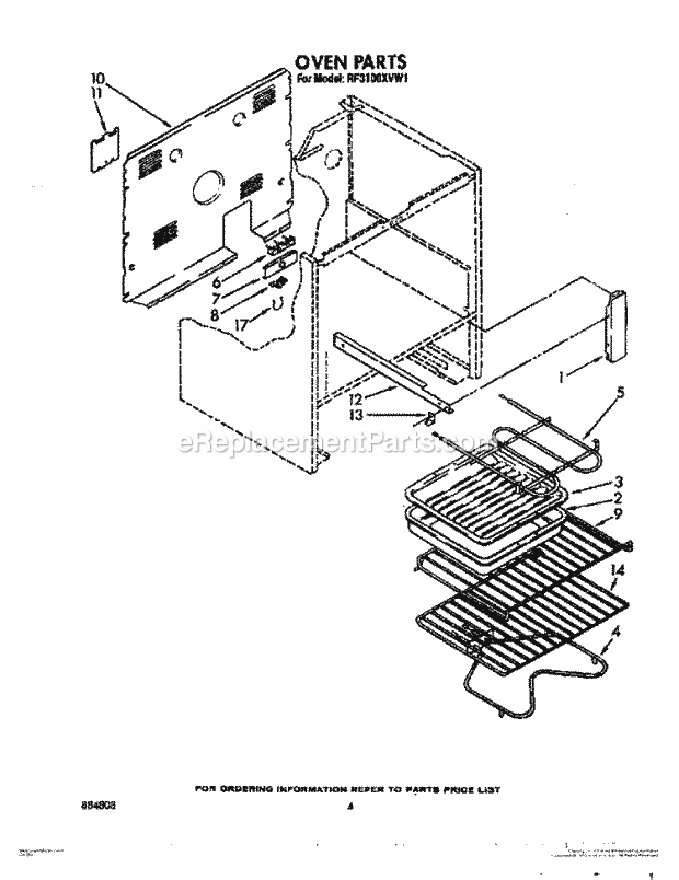 Whirlpool RF3100XVN1 Range Oven, Optional Diagram