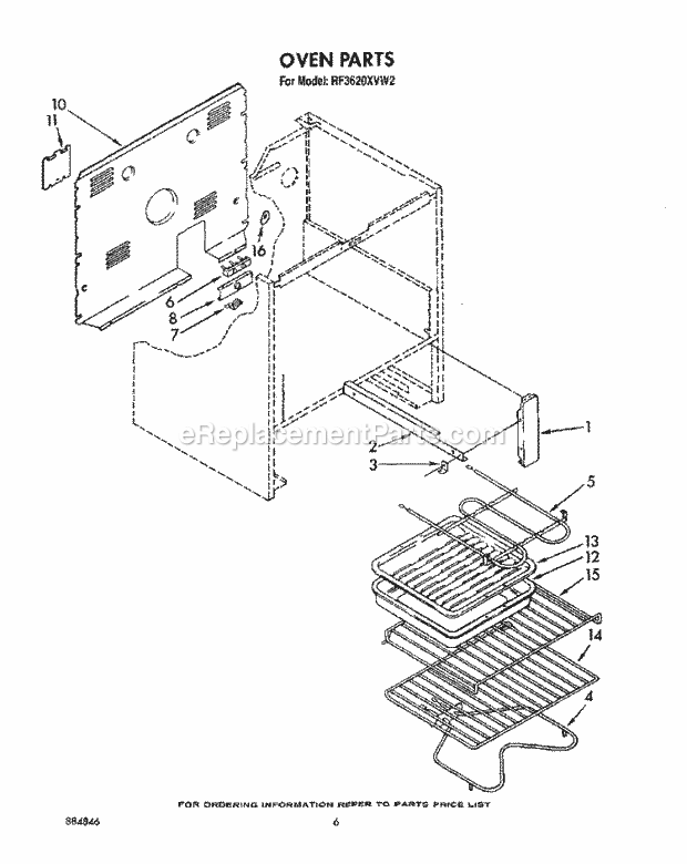Whirlpool RF3620XVN2 Range Oven, Optional Diagram
