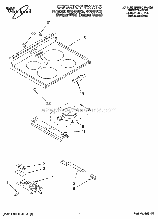 Whirlpool RF364BBDQ1 30