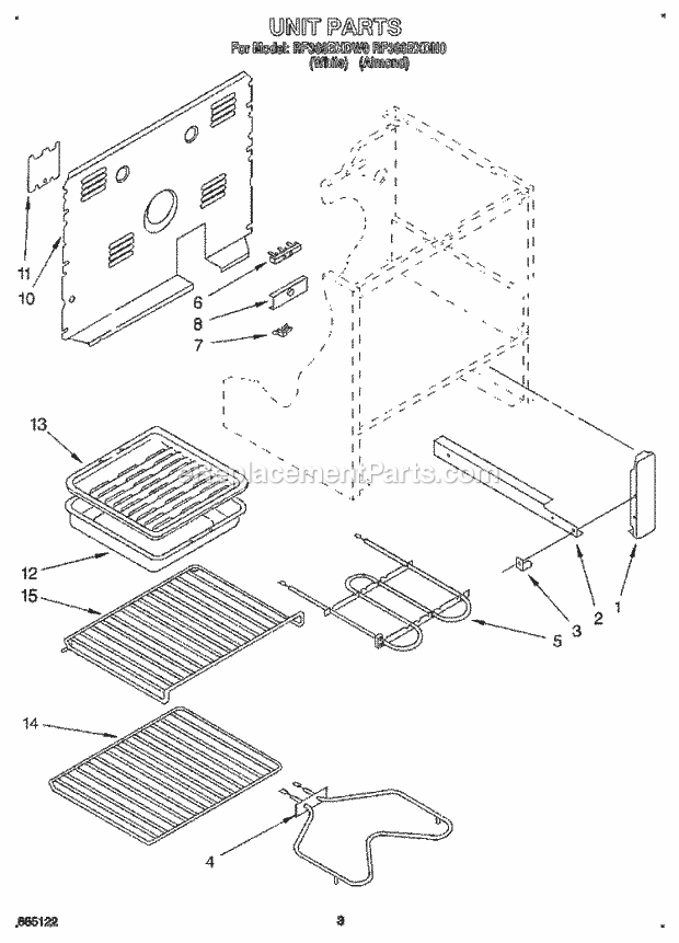 Whirlpool RF366BXDN0 30