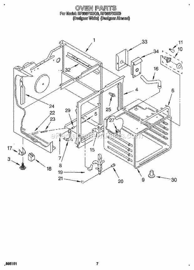 Whirlpool RF366PXDQ0 30