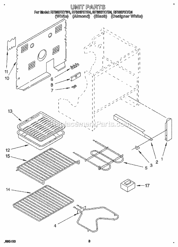 Whirlpool RF366PXYB4 30