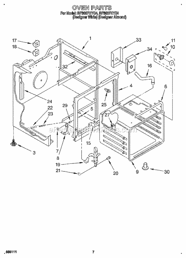 Whirlpool RF366PXYQ4 30