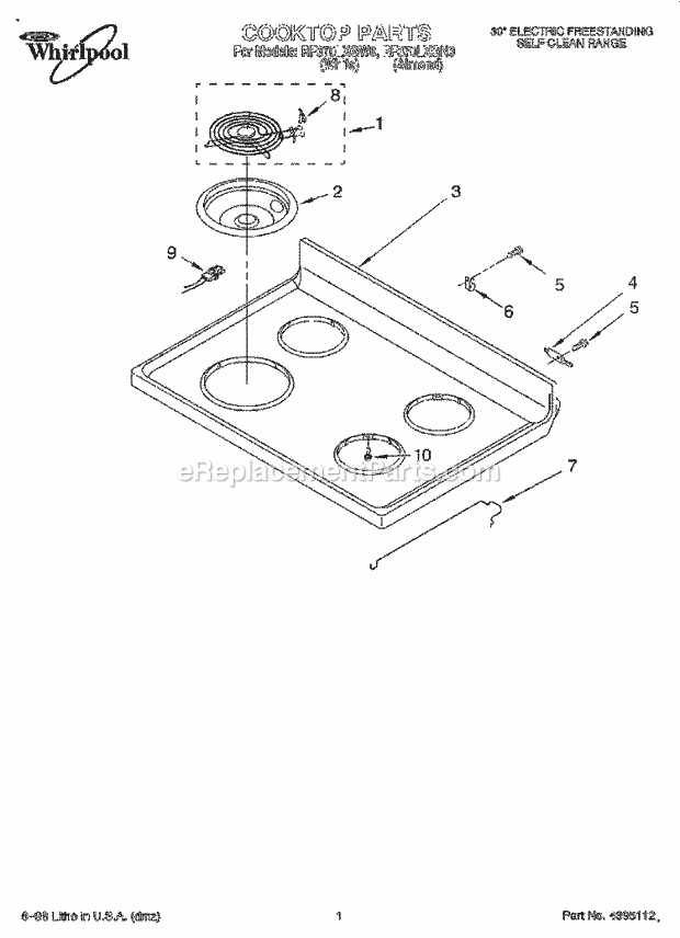 Whirlpool RF370LXGW0 30