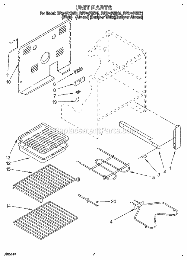 Whirlpool RF374PXDN1 30