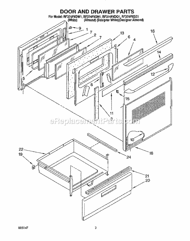 Whirlpool RF374PXDQ1 30