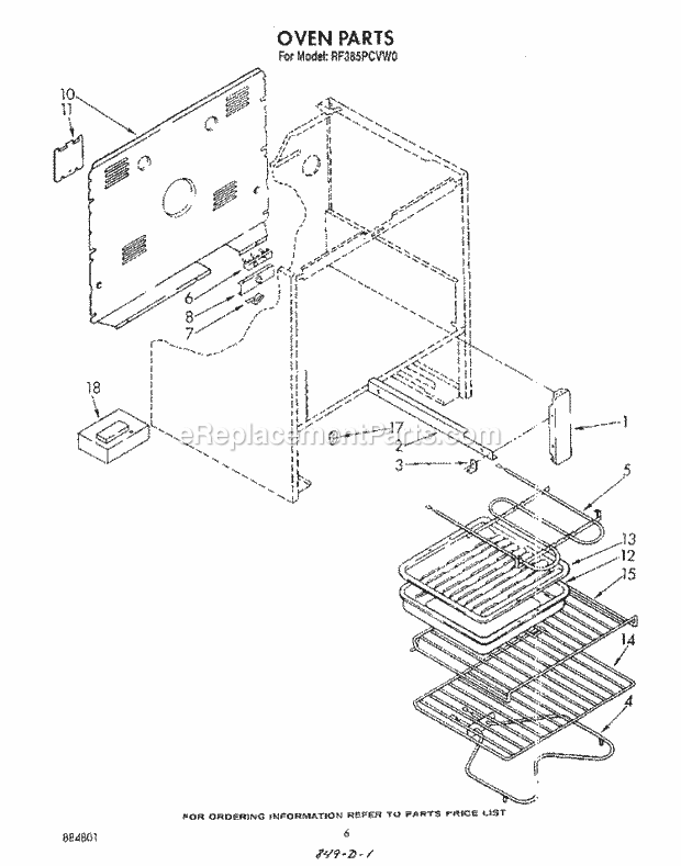 Whirlpool RF385PCVW0 Freestanding Electric Range Oven , Lit/Optional Diagram