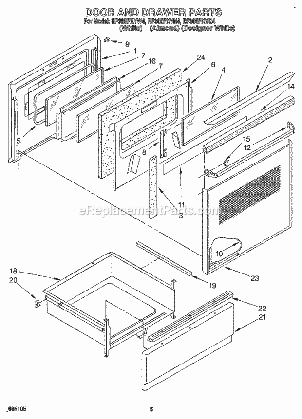 Whirlpool RF385PXYN4 30