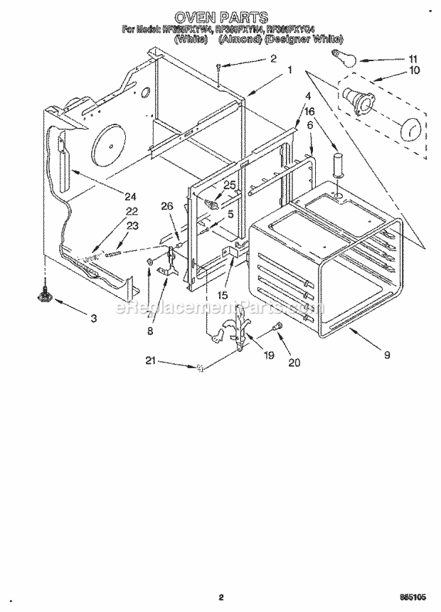 Whirlpool RF385PXYN4 30