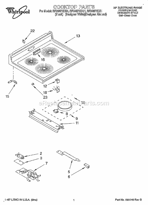 Whirlpool RF386PXDZ1 30