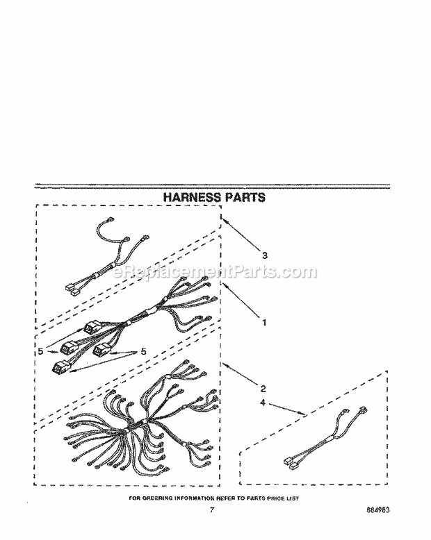 Whirlpool RF391PXXW2 Electric Range Harness, Lit/Optional Diagram