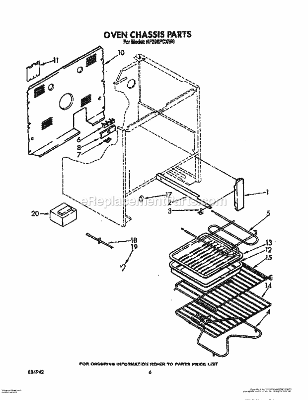 Whirlpool RF396PCXN0 Range Oven Chassis, Optional Diagram