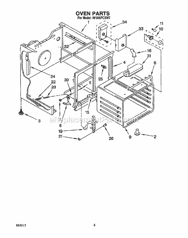 Whirlpool RF396PCXN2 30